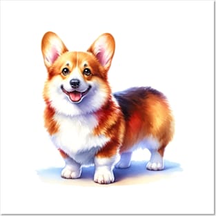 Pembroke Welsh Corgi Watercolor - Beautiful Dog Posters and Art